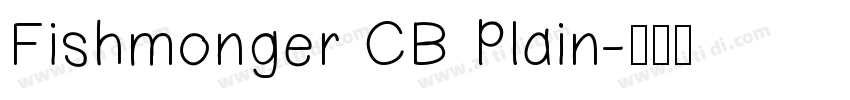 Fishmonger CB Plain字体转换